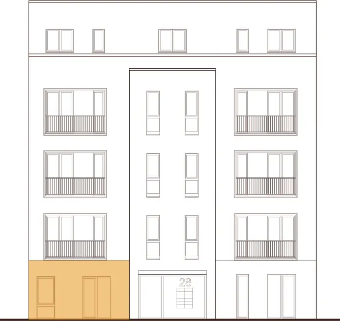Lage der Wohnung 01 im Gebäude