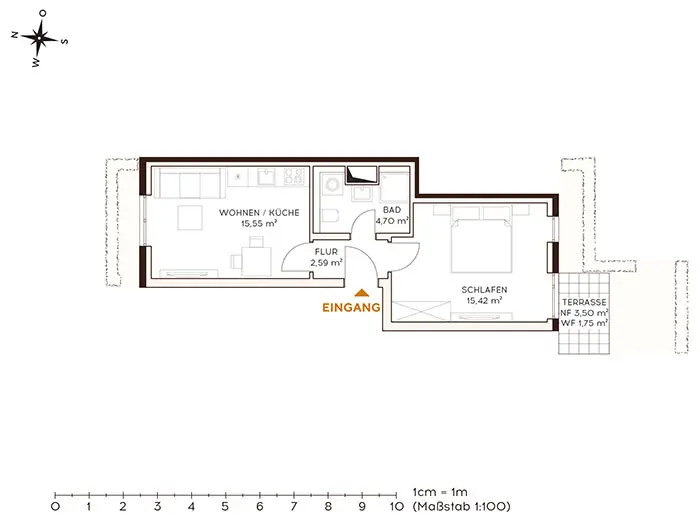 Grundriss Wohnung 01