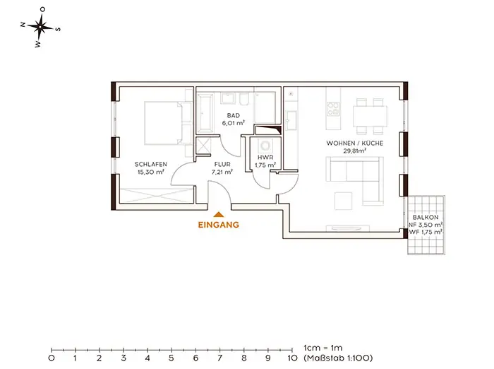 Grundriss Wohnung 07