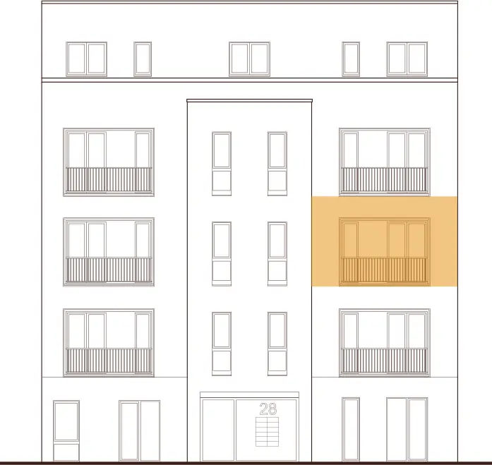Lage der Wohnung 09 im Gebäude