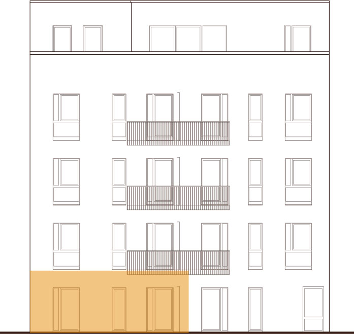 Frontansicht Wohnung 2